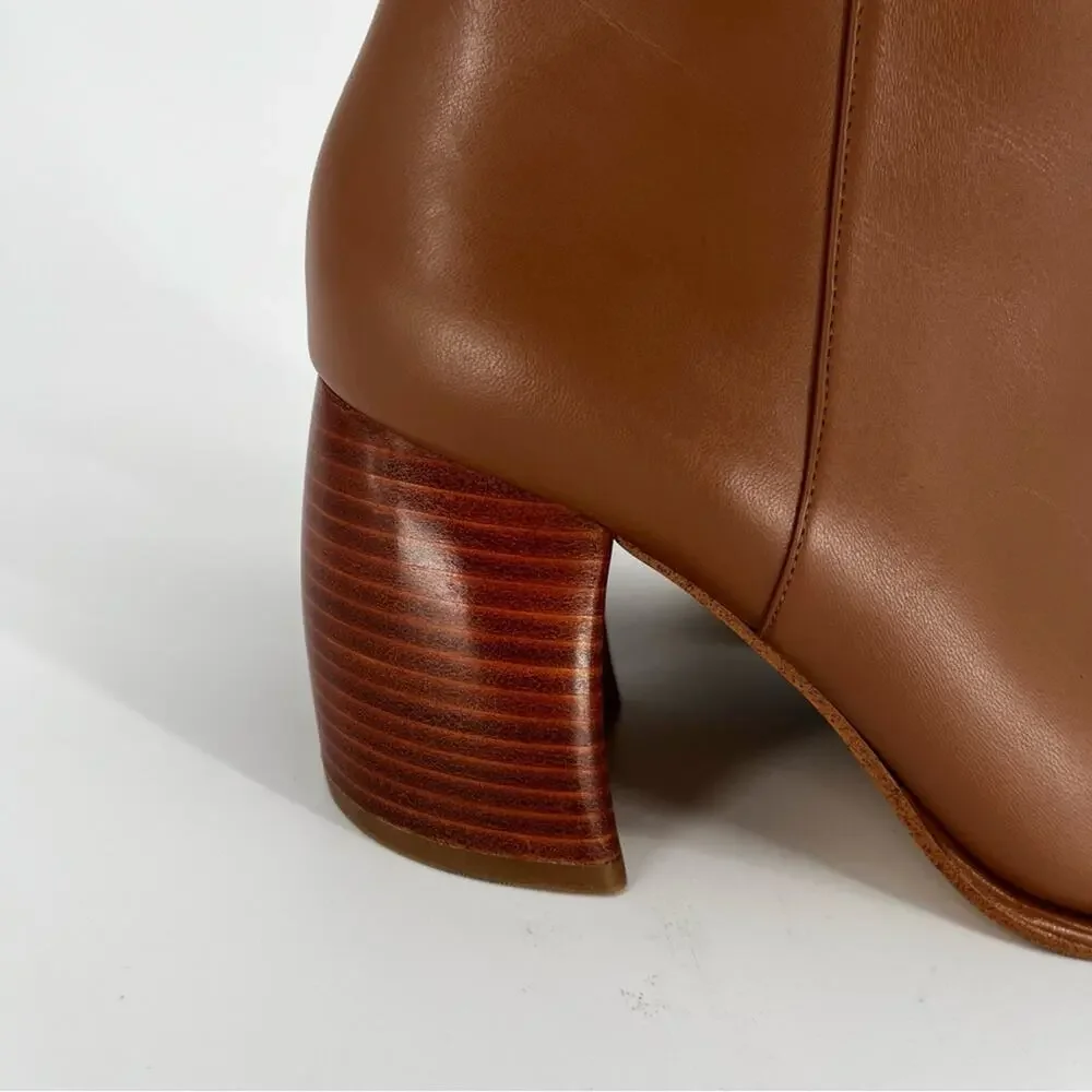 MICHAEL Michael Kors Maude Block Heel booties luggage brown - 9.5